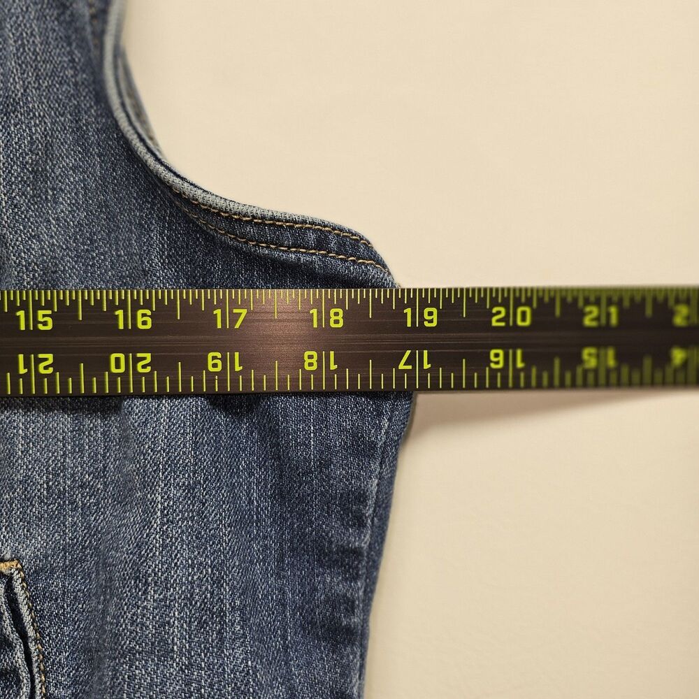 Old Navy Denim Vest L/G Gray Distressed Sleeveless SP14 VJ306488 Vintage Look - Picture 11 of 16